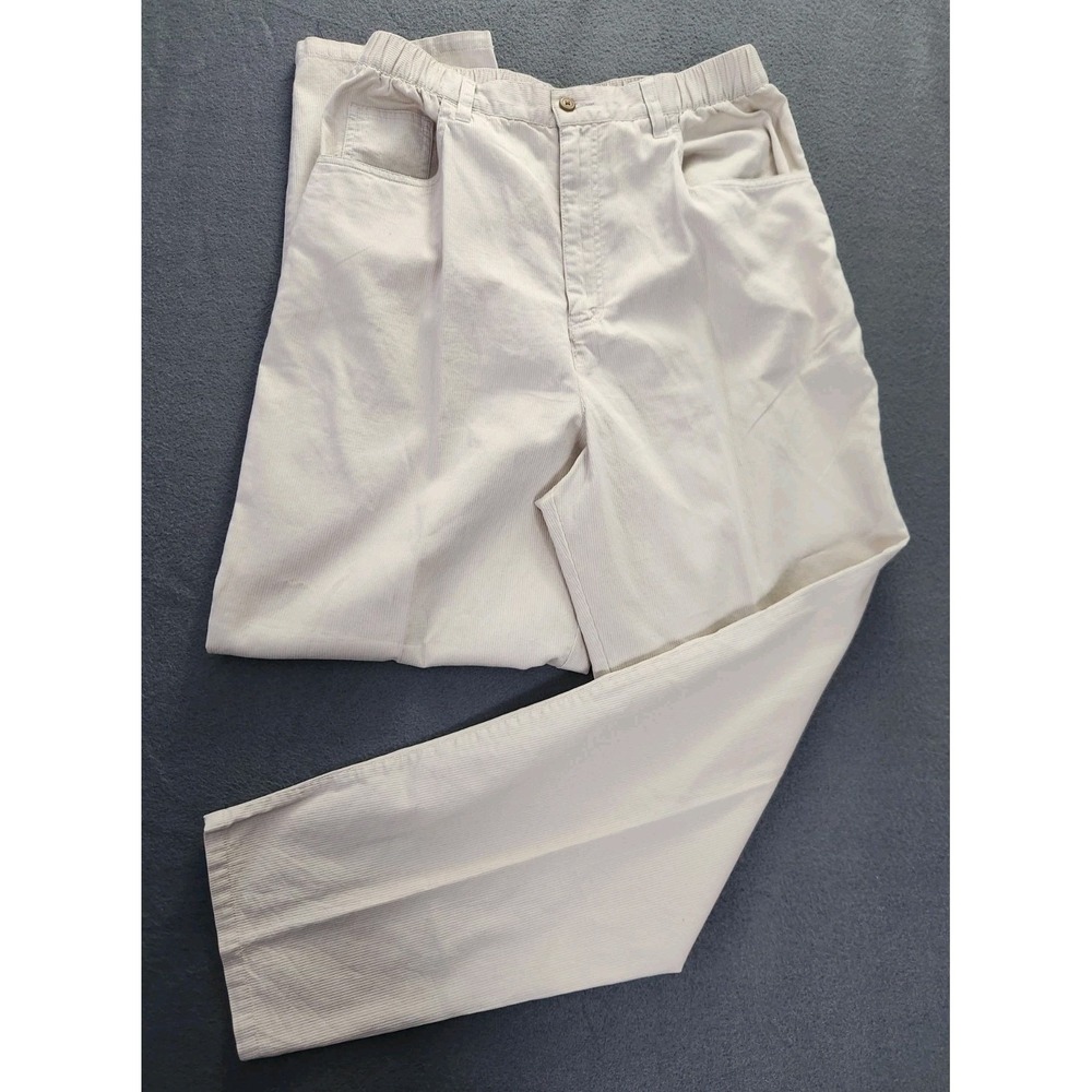 Vtg Eddie Bauer Pants Womens 14 High Rise Tapered Canvas Hiking Gorpcore 90s NWT